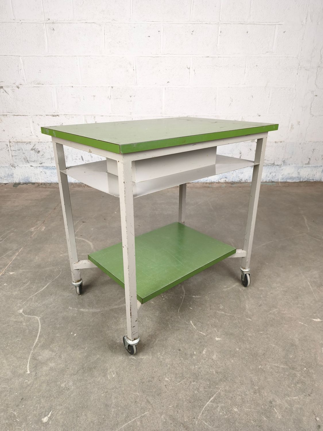 Industrial metal table