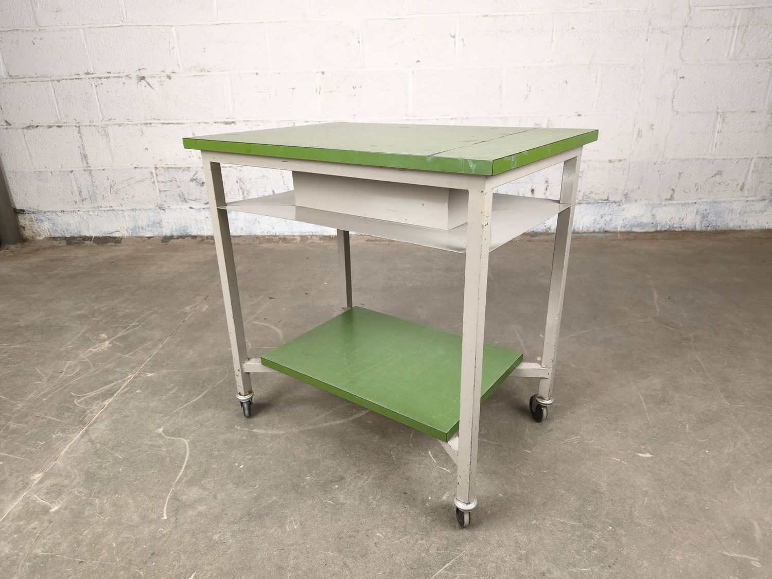 Industrial metal table