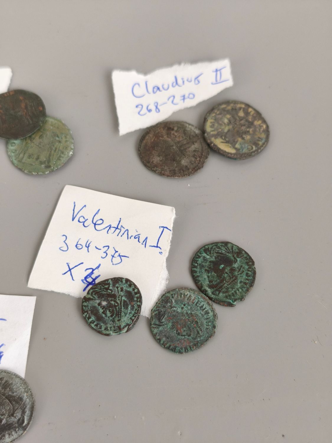 36 old Roman coins