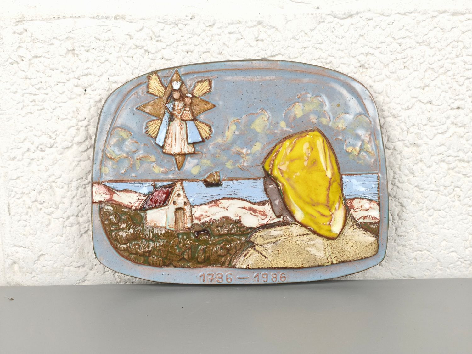 Vintage ceramic fishermen's chapel Bredene