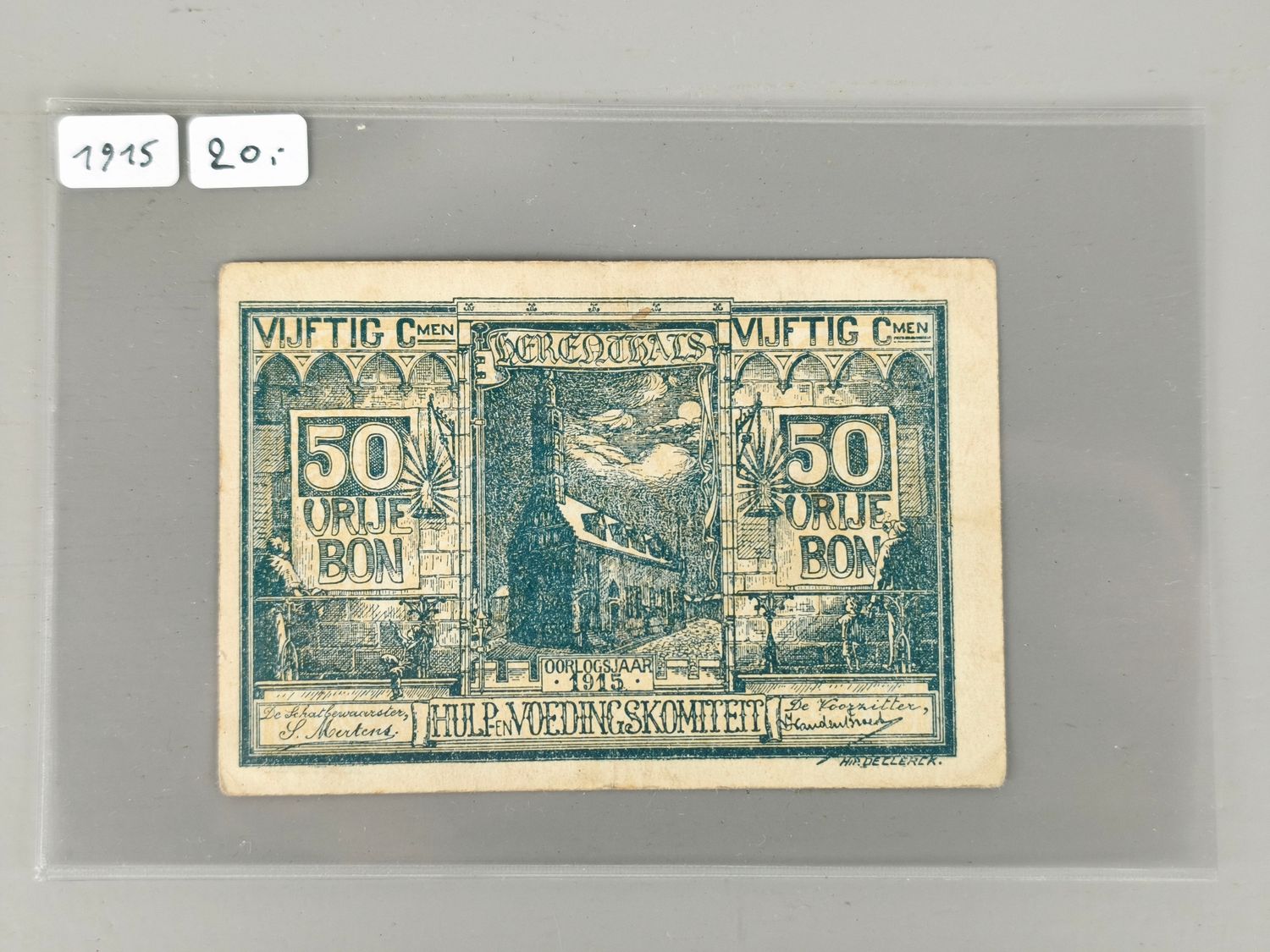 Banknote emergency-money Herentals Belgium