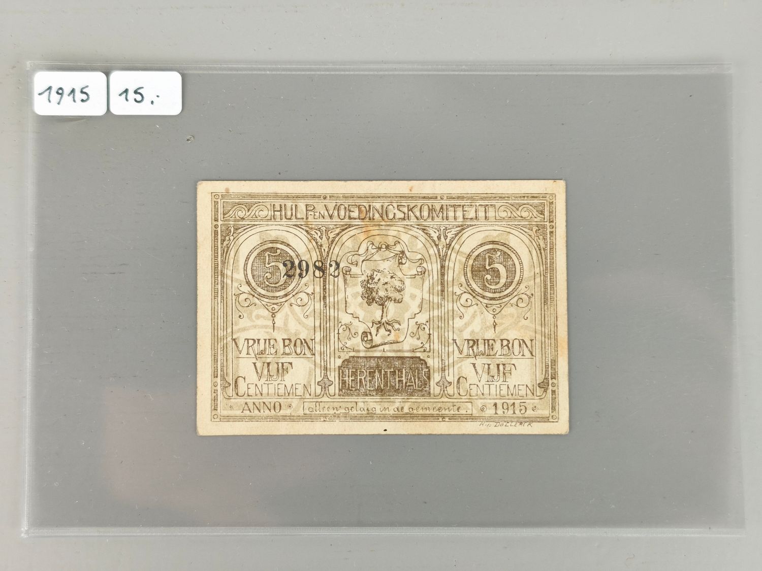 Banknote emergency-money Herentals Belgium
