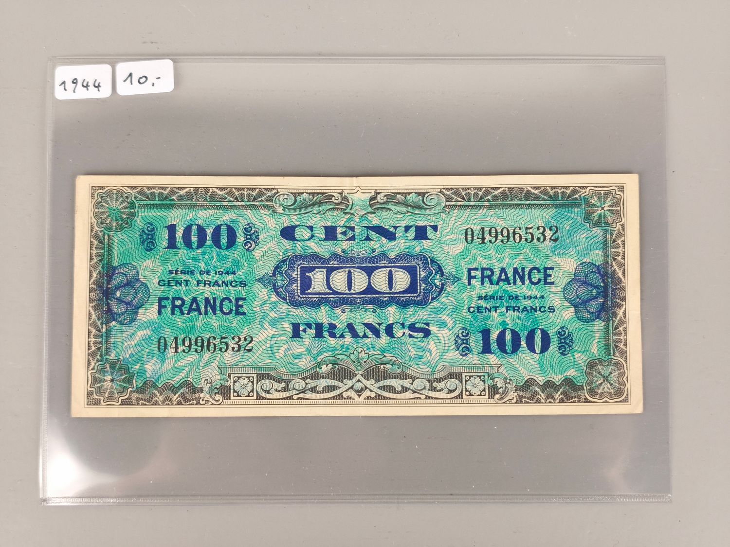 Banknote emergency-money France WW2