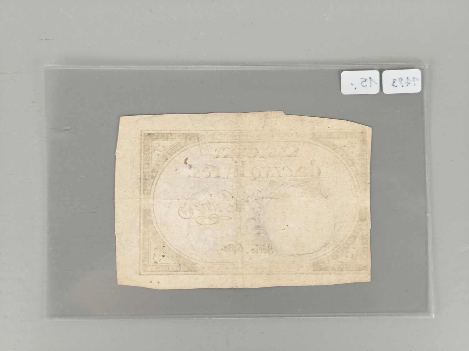 Banknote 5 livres France 1793