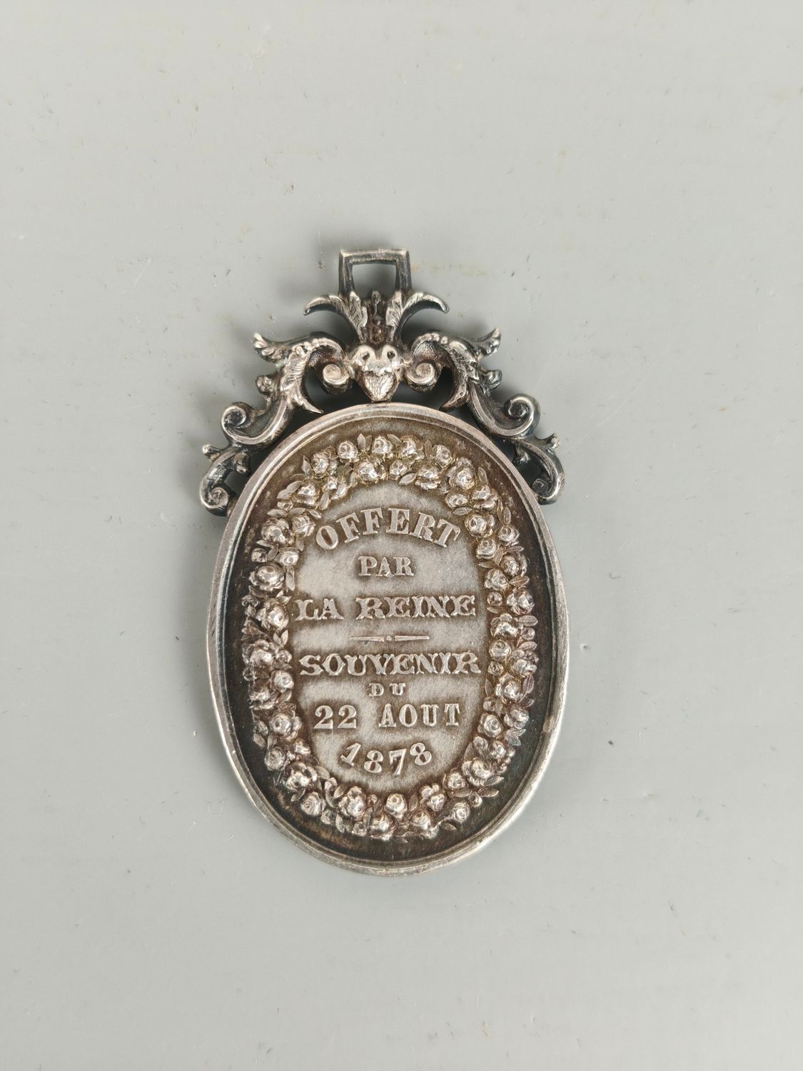 Silver medal jubilee King Leopold II 1878