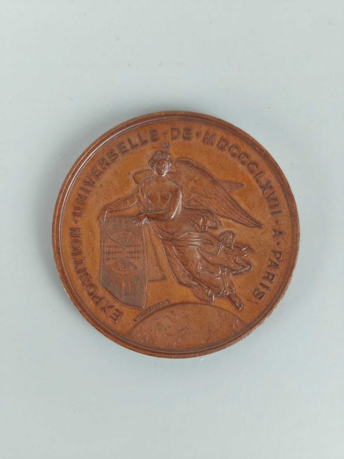Bronze commemorative medal Expo 1867 Paris