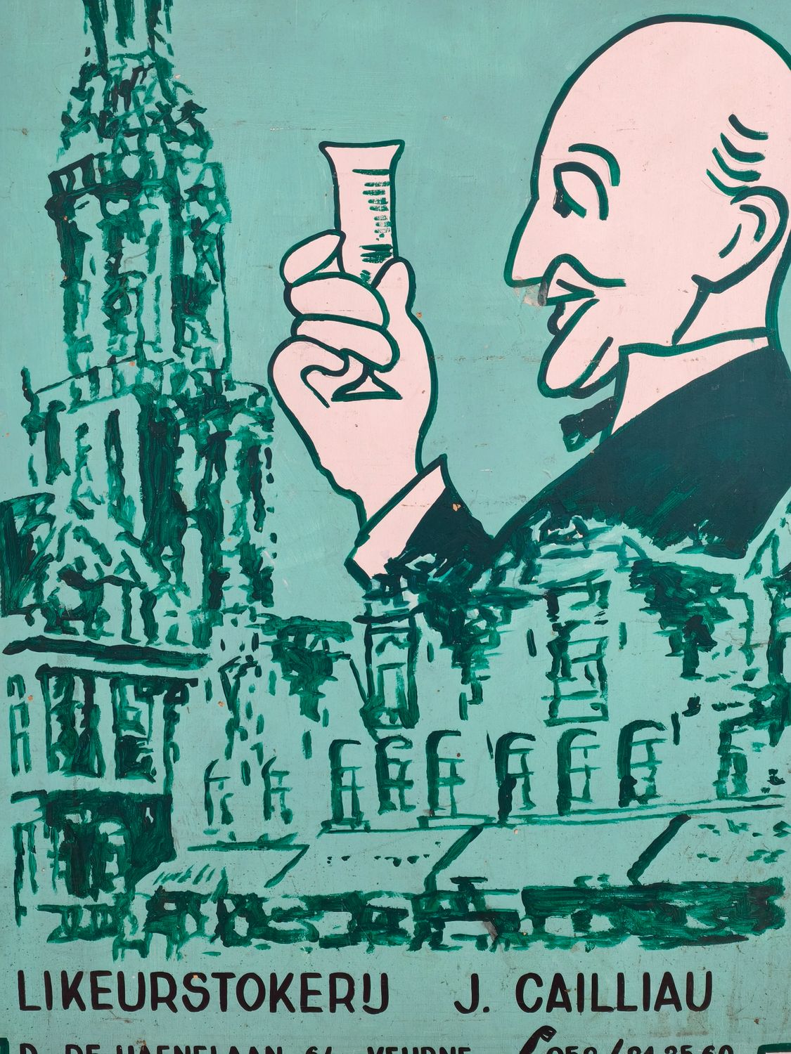 Wooden sign for Veurnsche witten