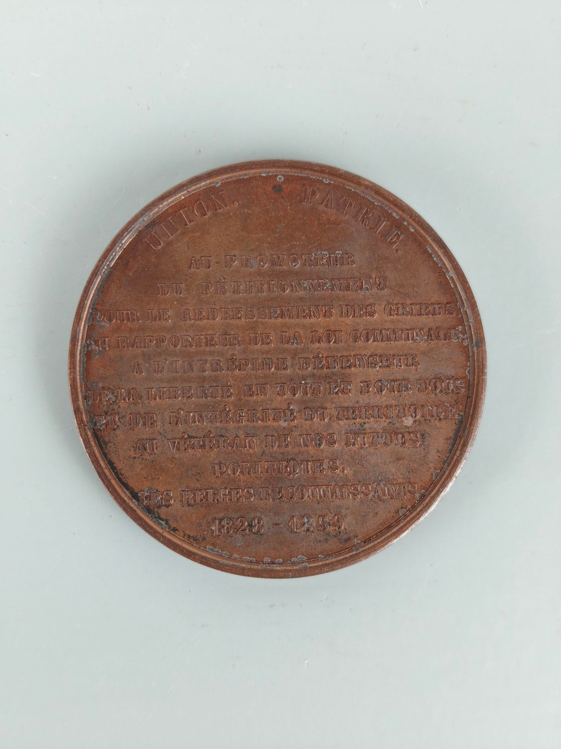 Bronze commemorative medal