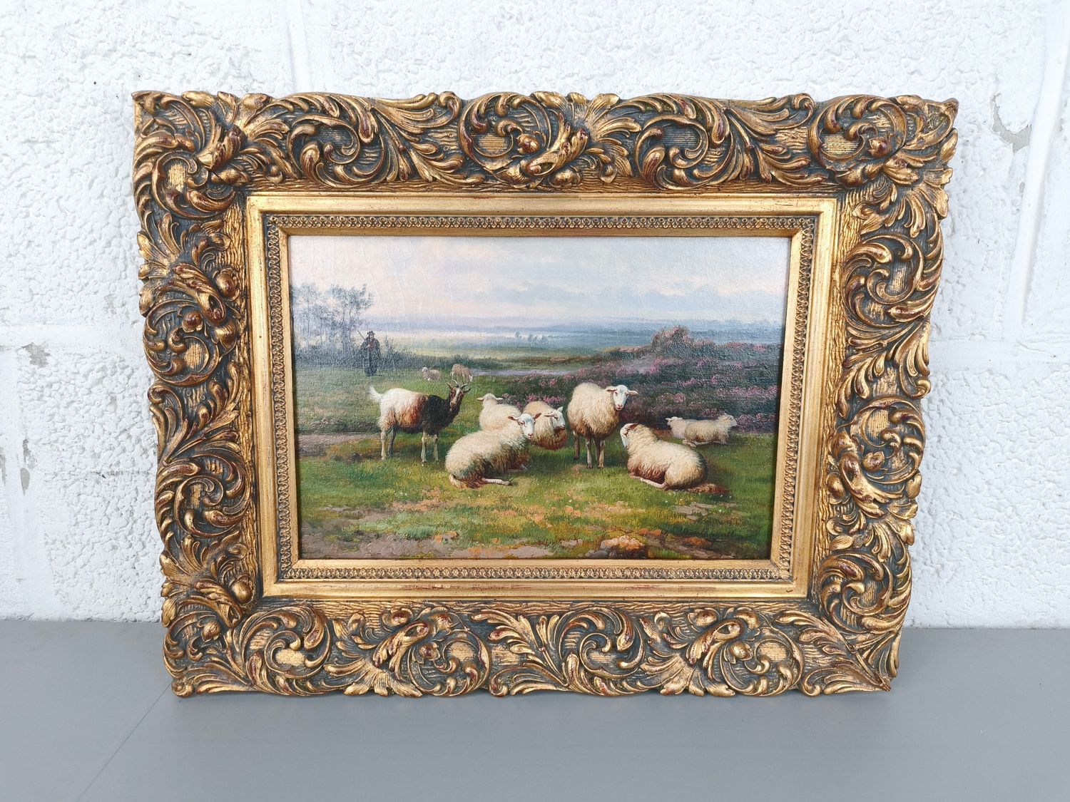 Jef Louis Van Leemputten - Painting with sheep