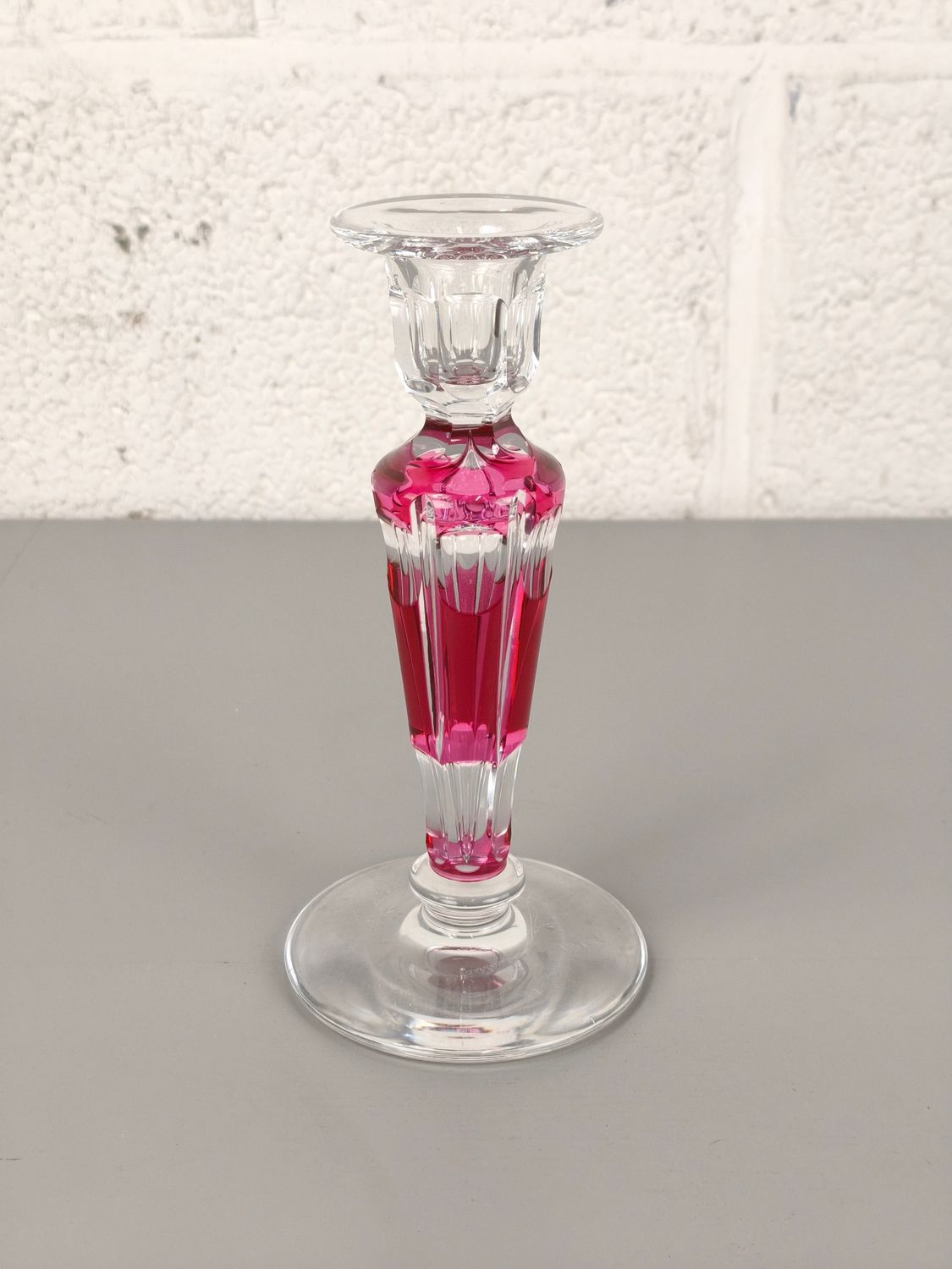 Val Saint Lambert candlestick
