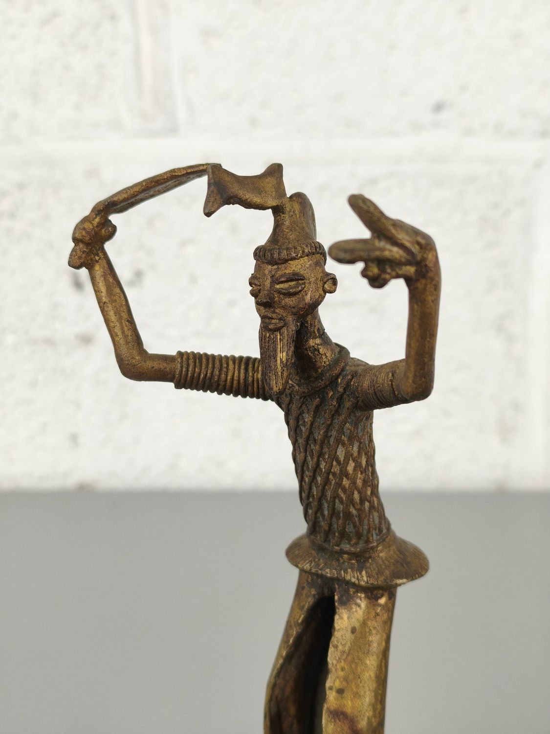 Bronze African statue
