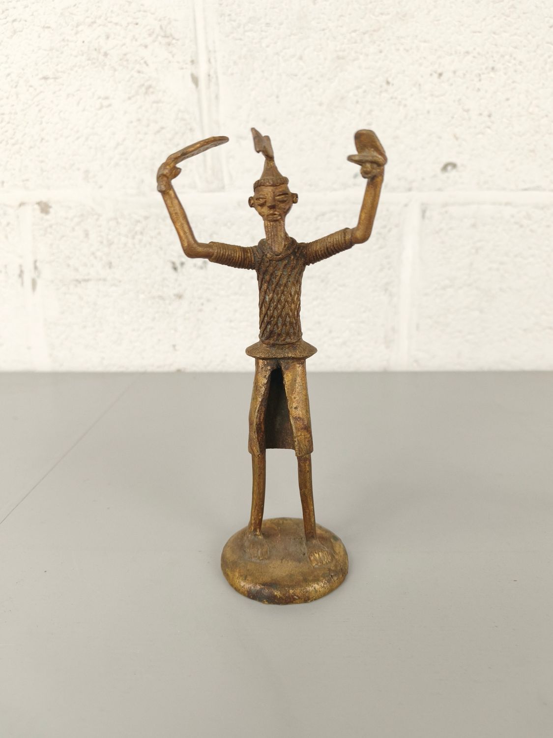Bronze African statue