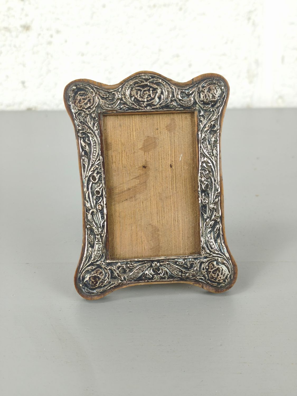 Antique sterling silver photo frame
