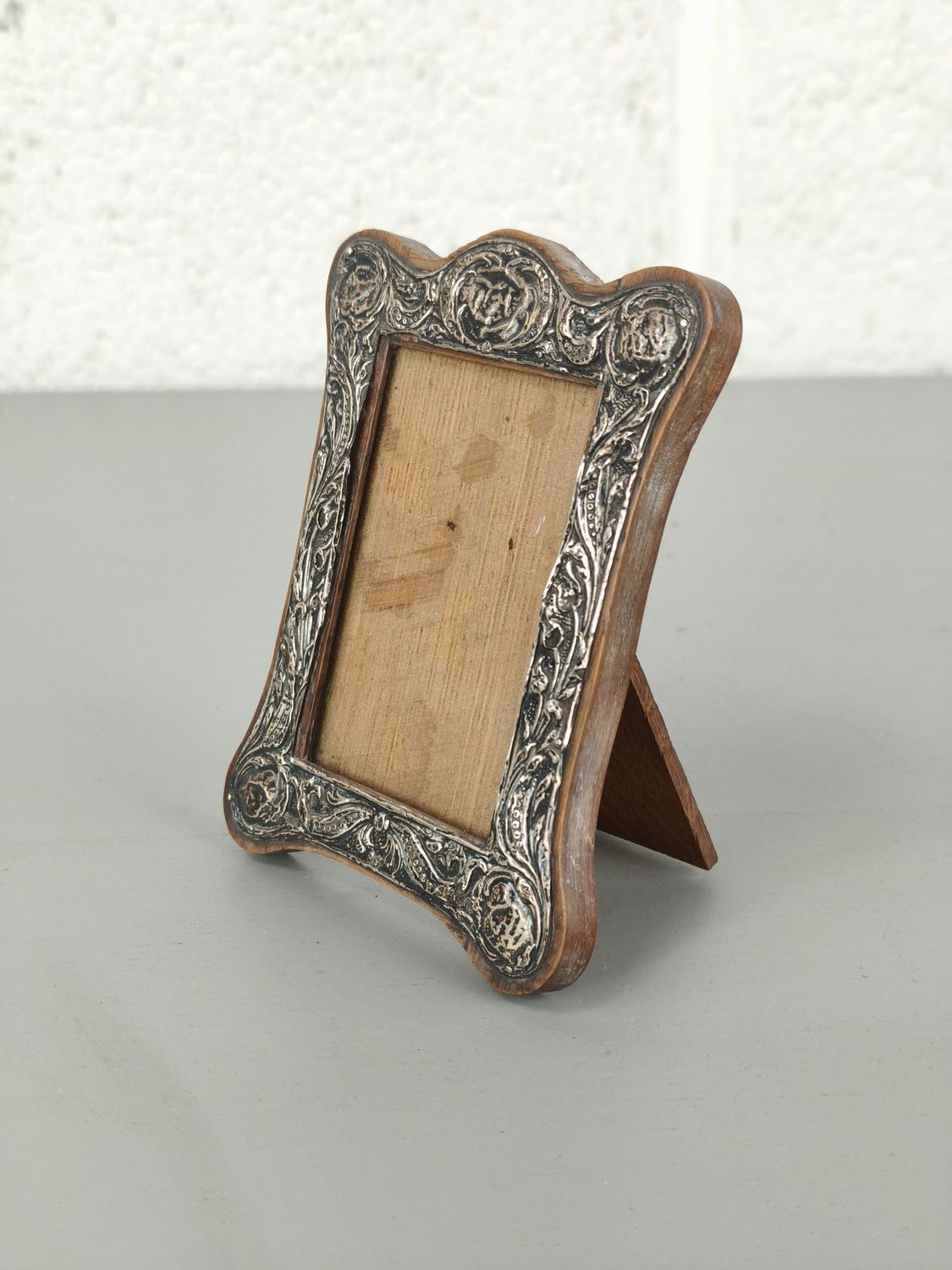 Antique sterling silver photo frame