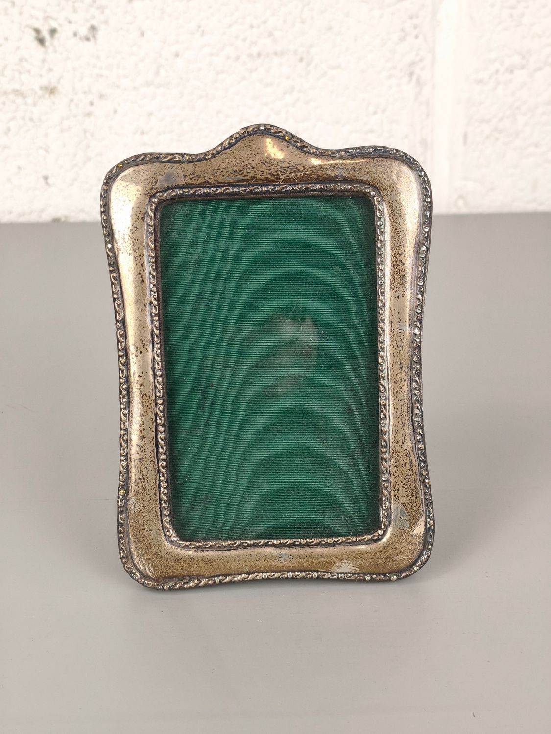 Antique sterling silver photo frame