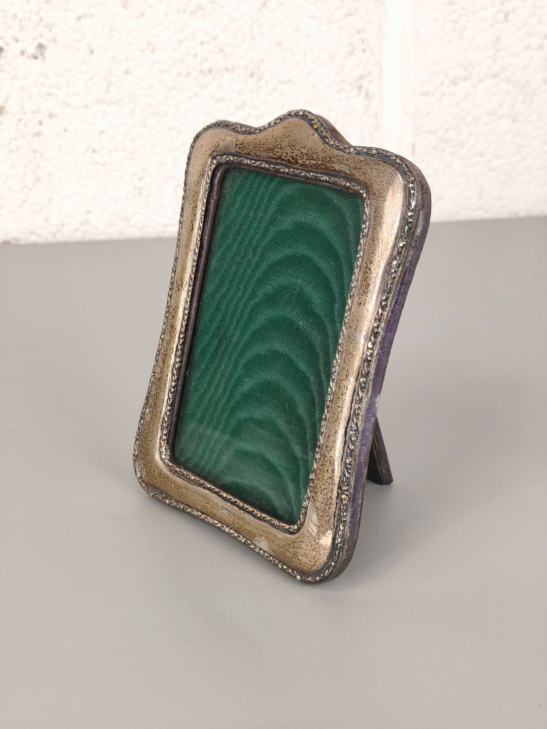 Antique sterling silver photo frame