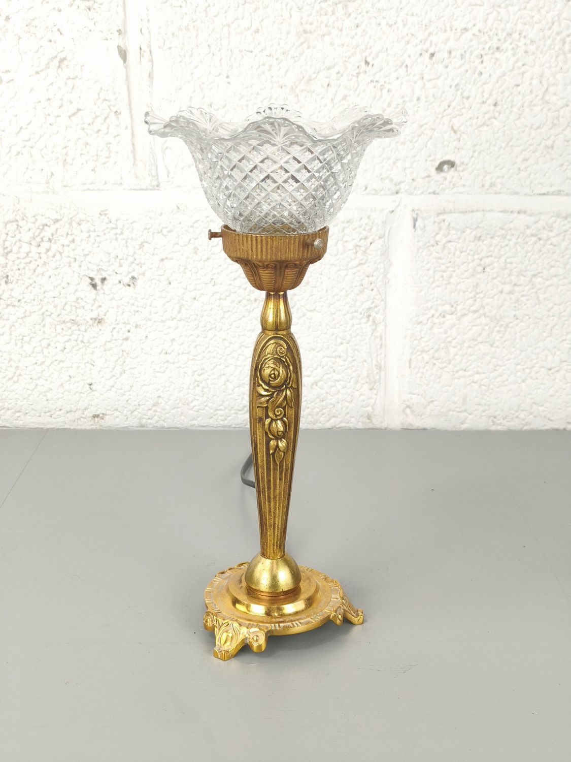 Brass table lamp