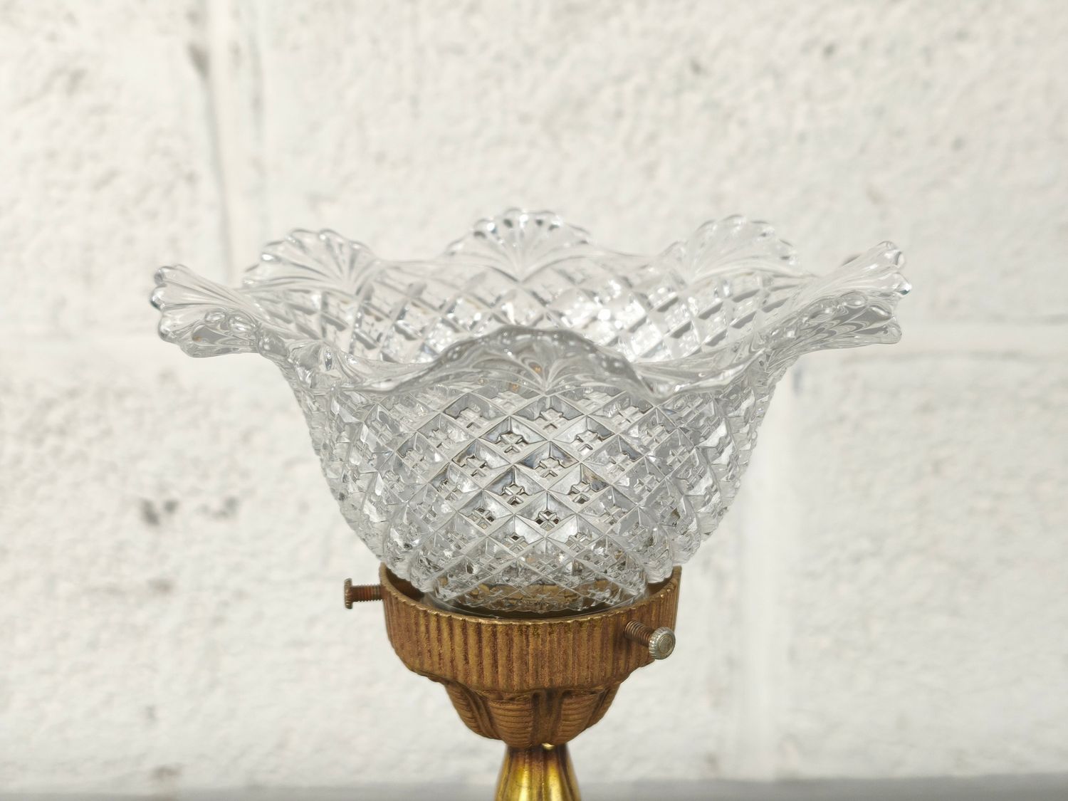 Brass table lamp