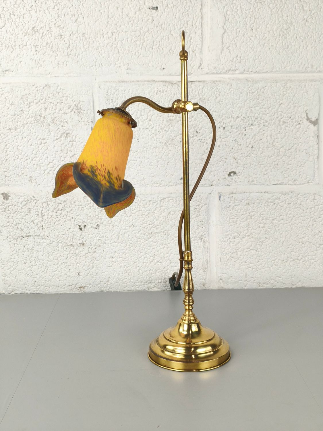 Brass table lamp