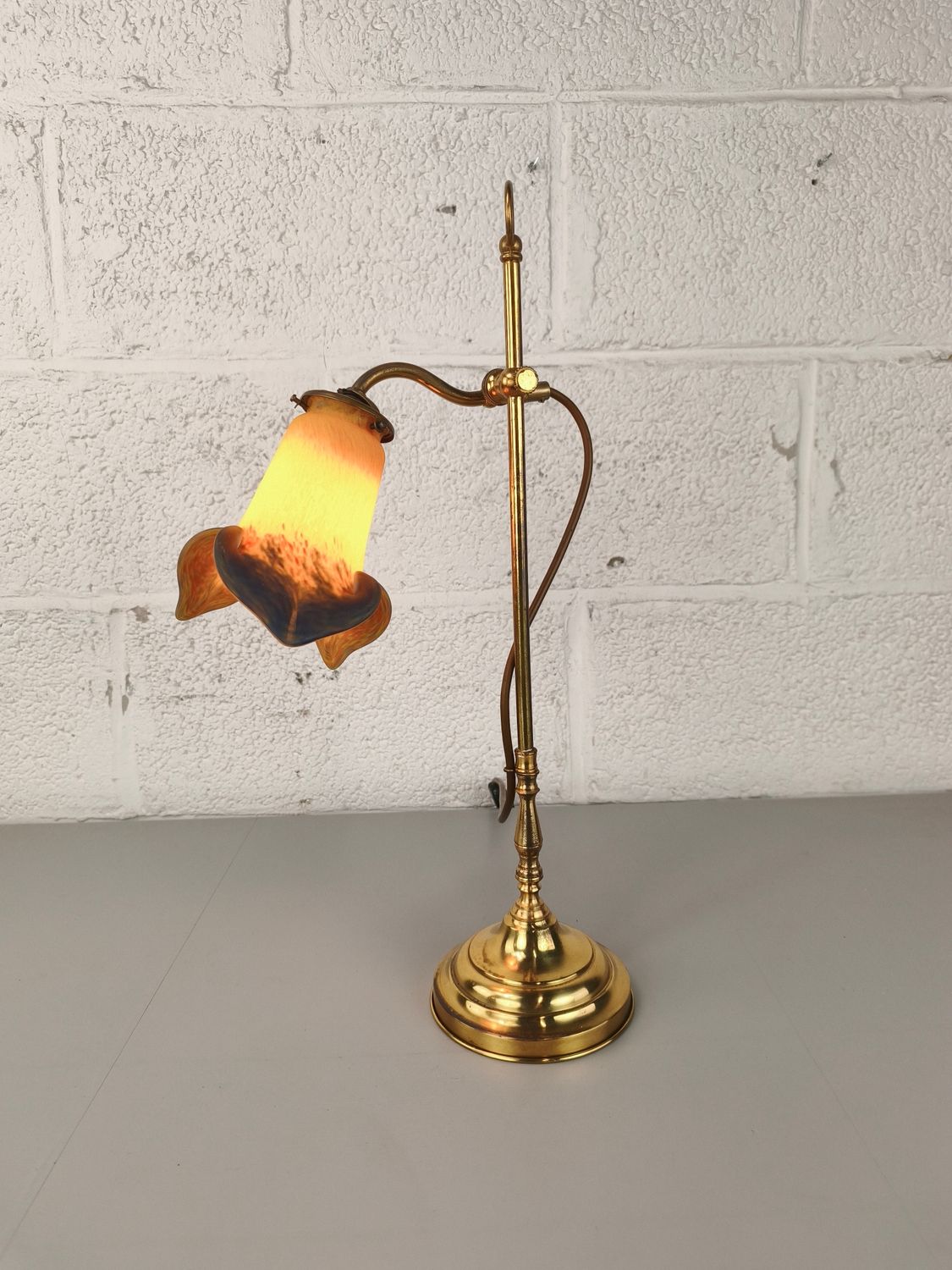 Brass table lamp