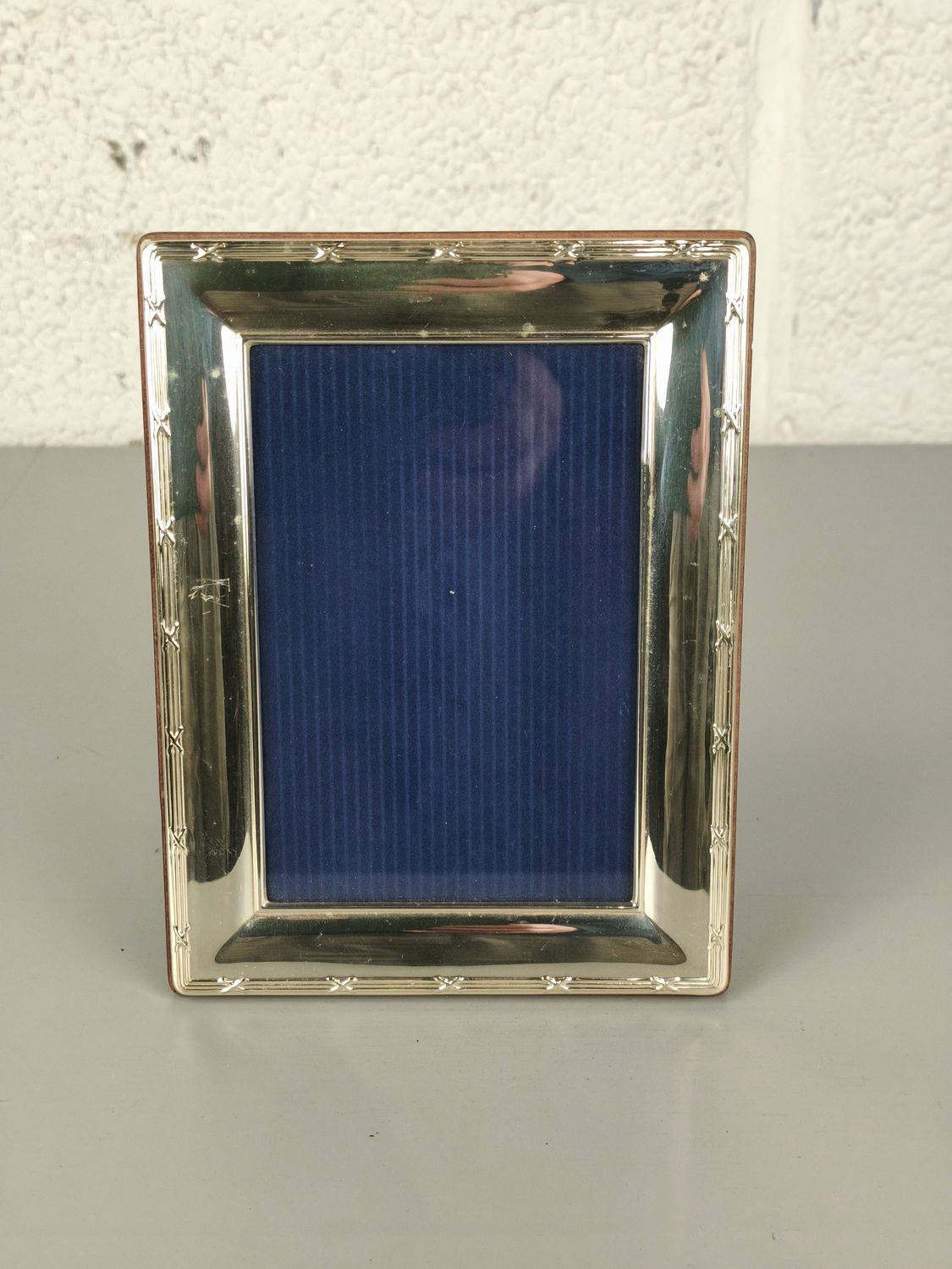 Antique sterling silver photo frame