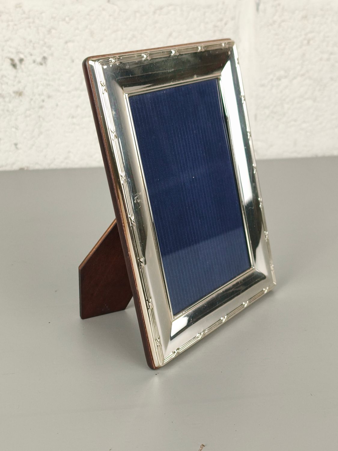 Antique sterling silver photo frame