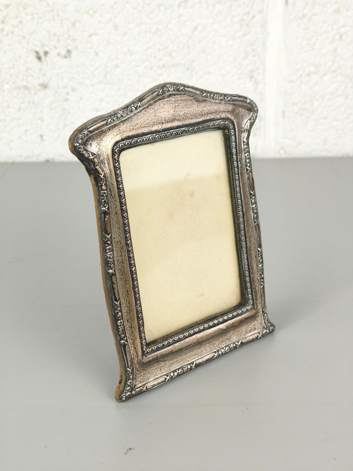 Antique sterling silver photo frame