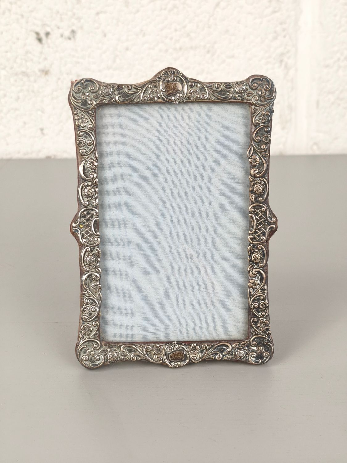 Antique sterling silver photo frame