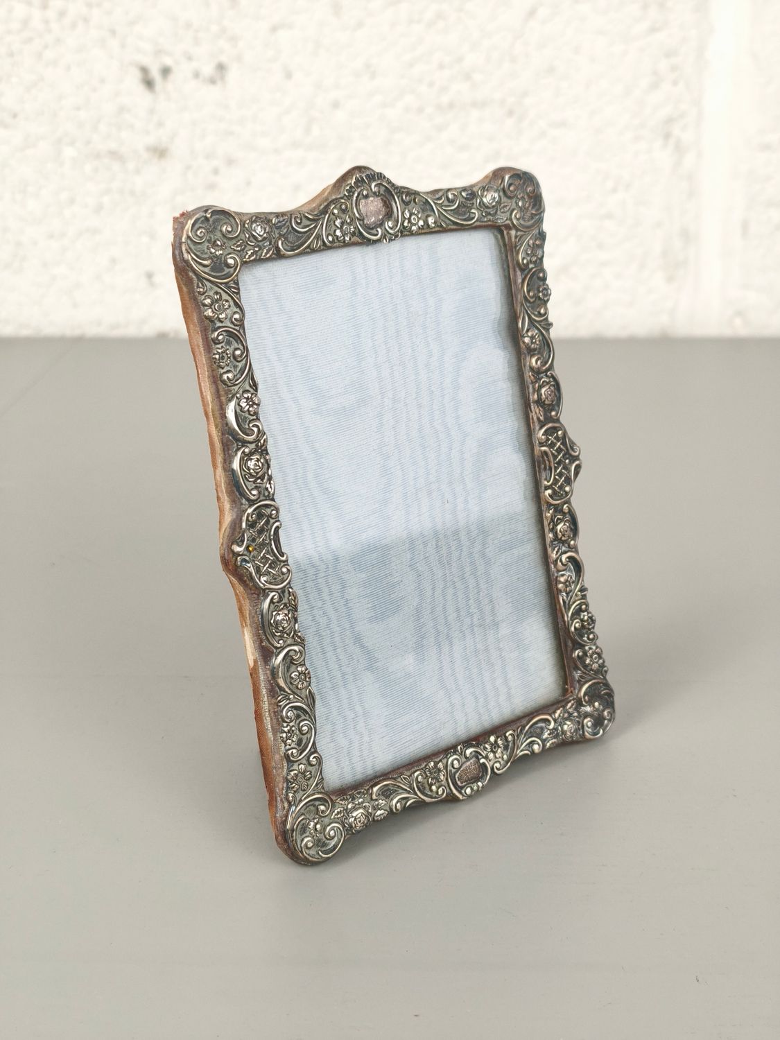 Antique sterling silver photo frame