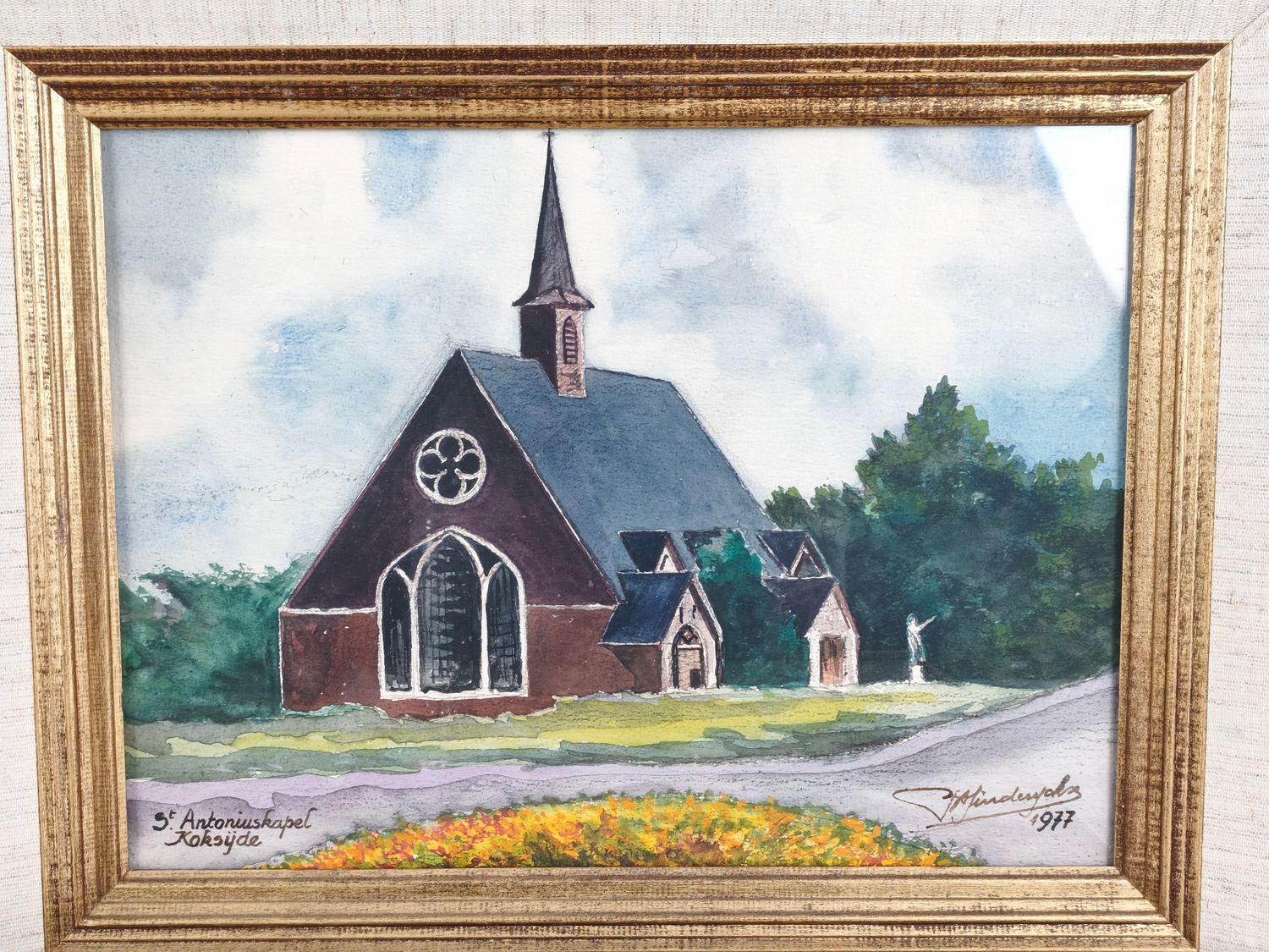 Hinderyckx - watercolour - 4 chapels in Koksijde