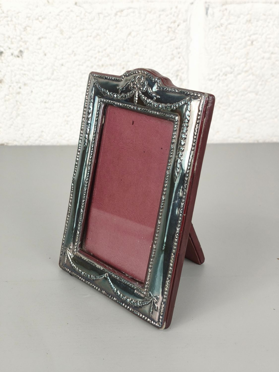 Antique sterling silver photo frame