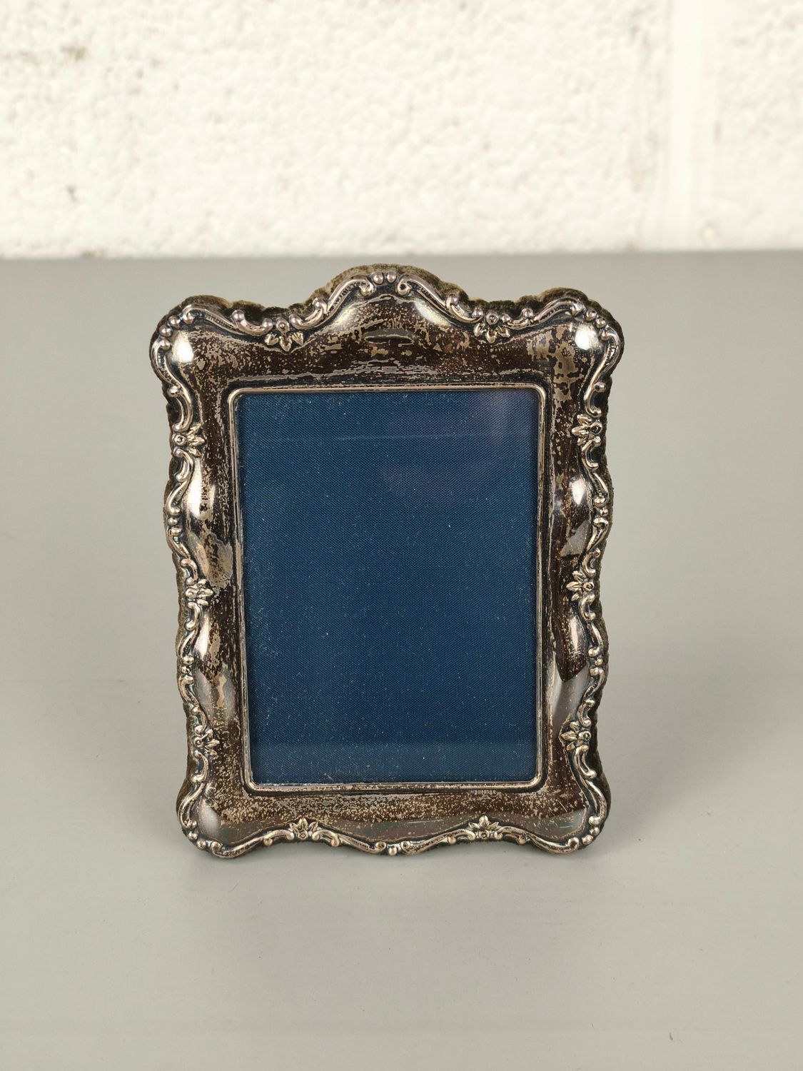 Antique sterling silver photo frame