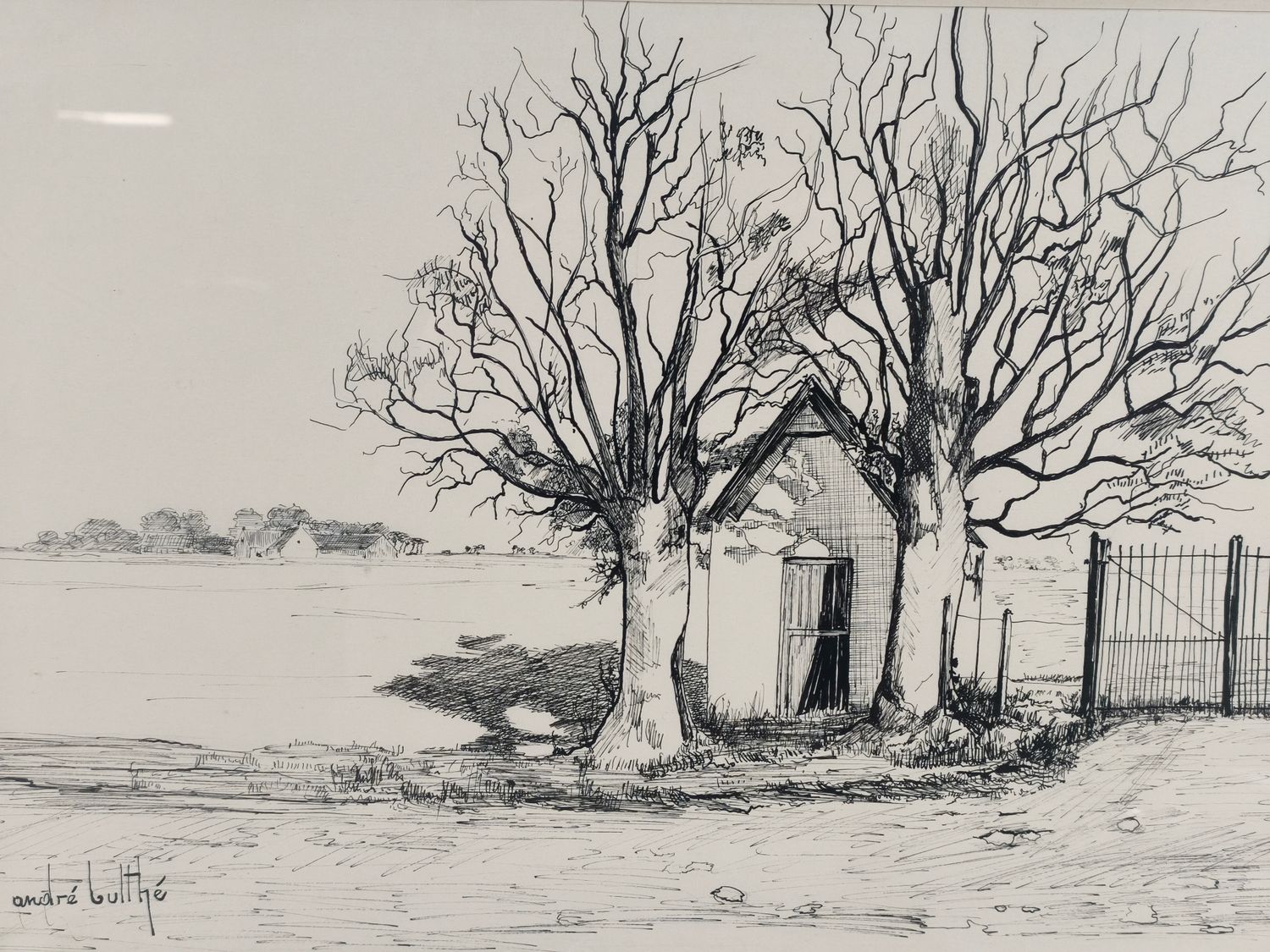 André Bulthé - Drawing - Chapel Steengracht Oost Veurne