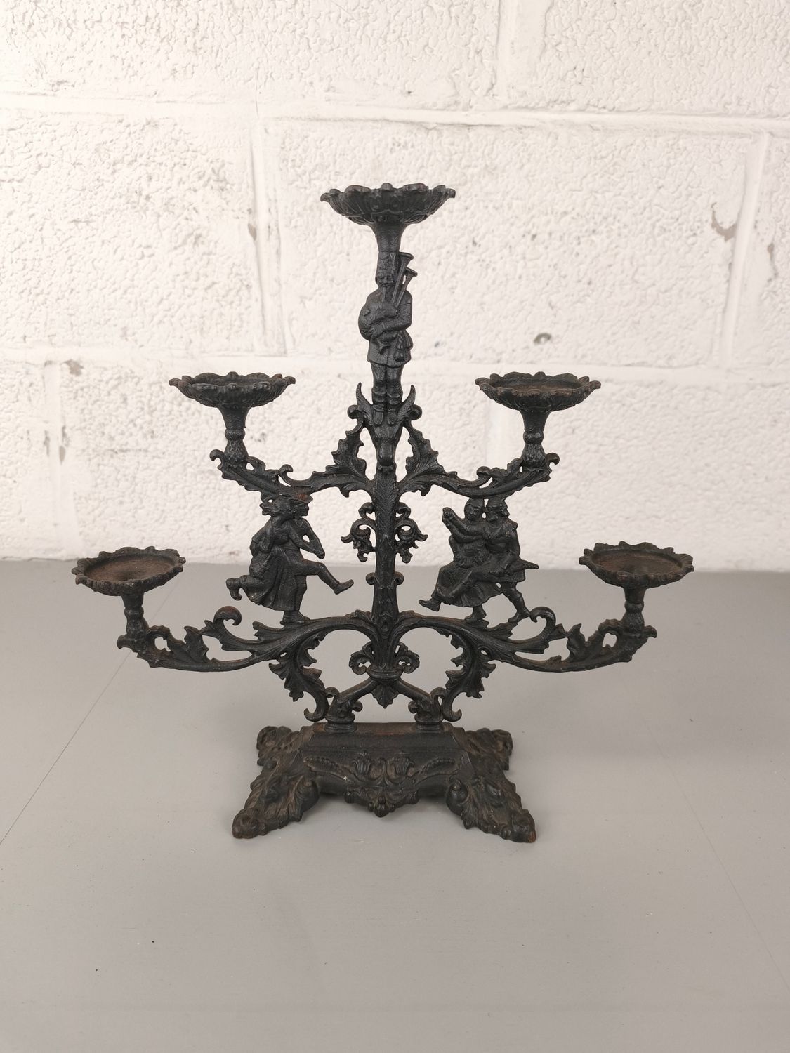 Cast-iron candelabra
