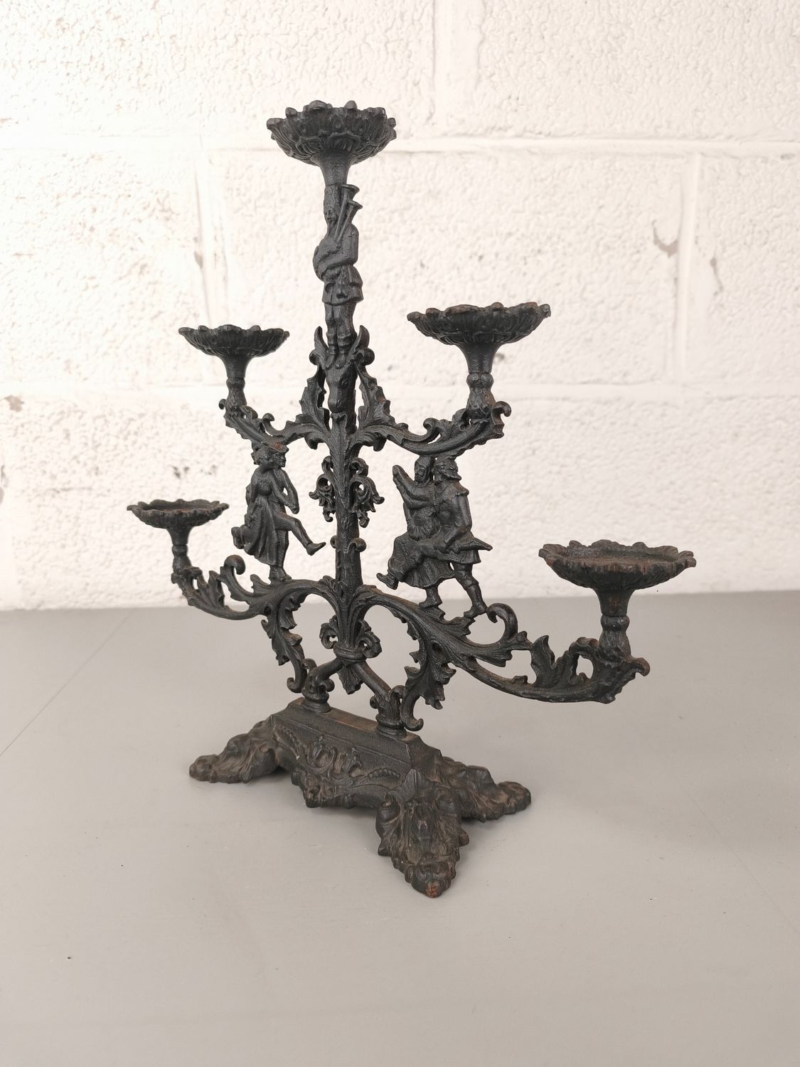 Cast-iron candelabra