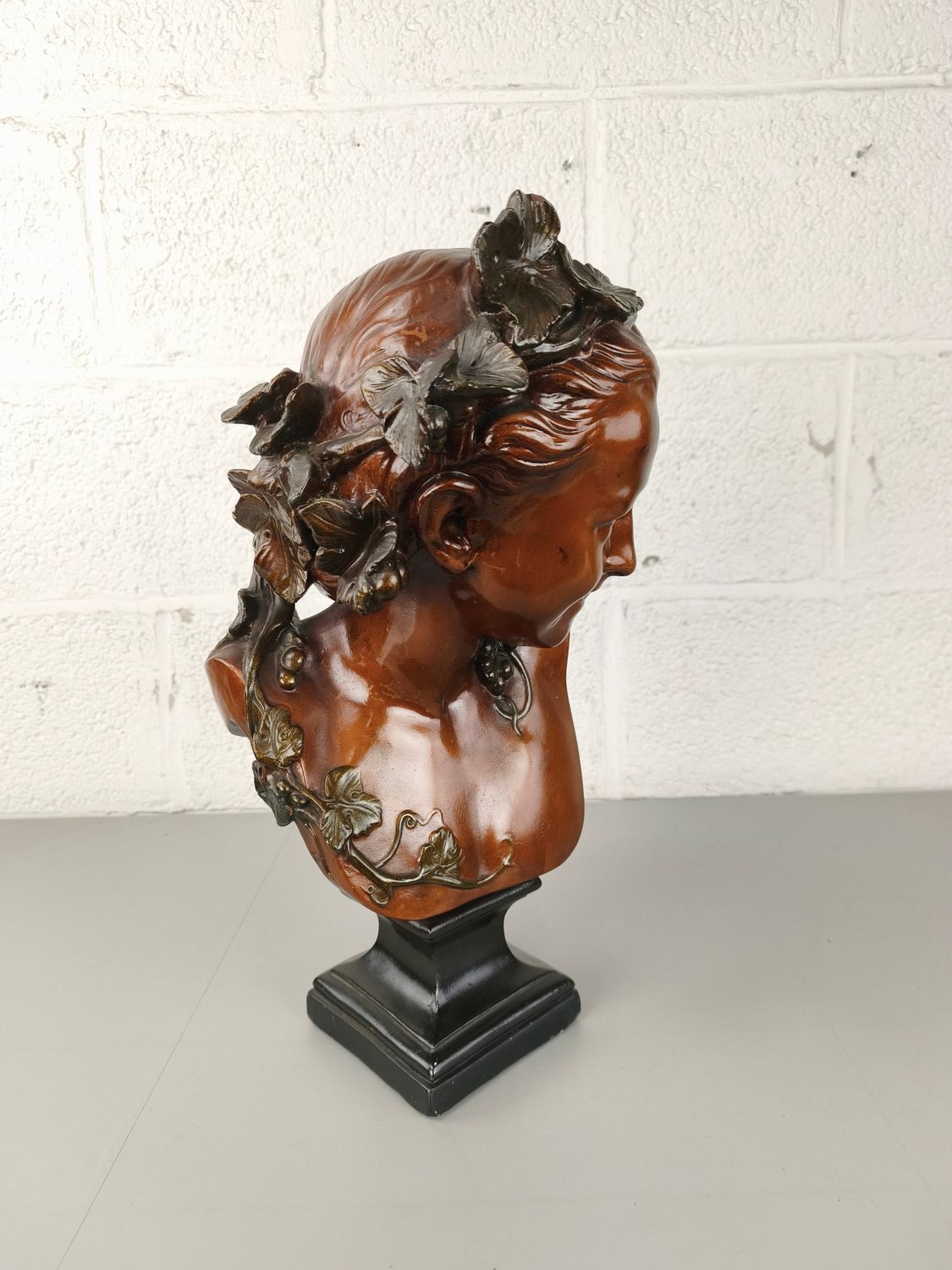 Plaster bust after Jean-Baptise Carpeaux