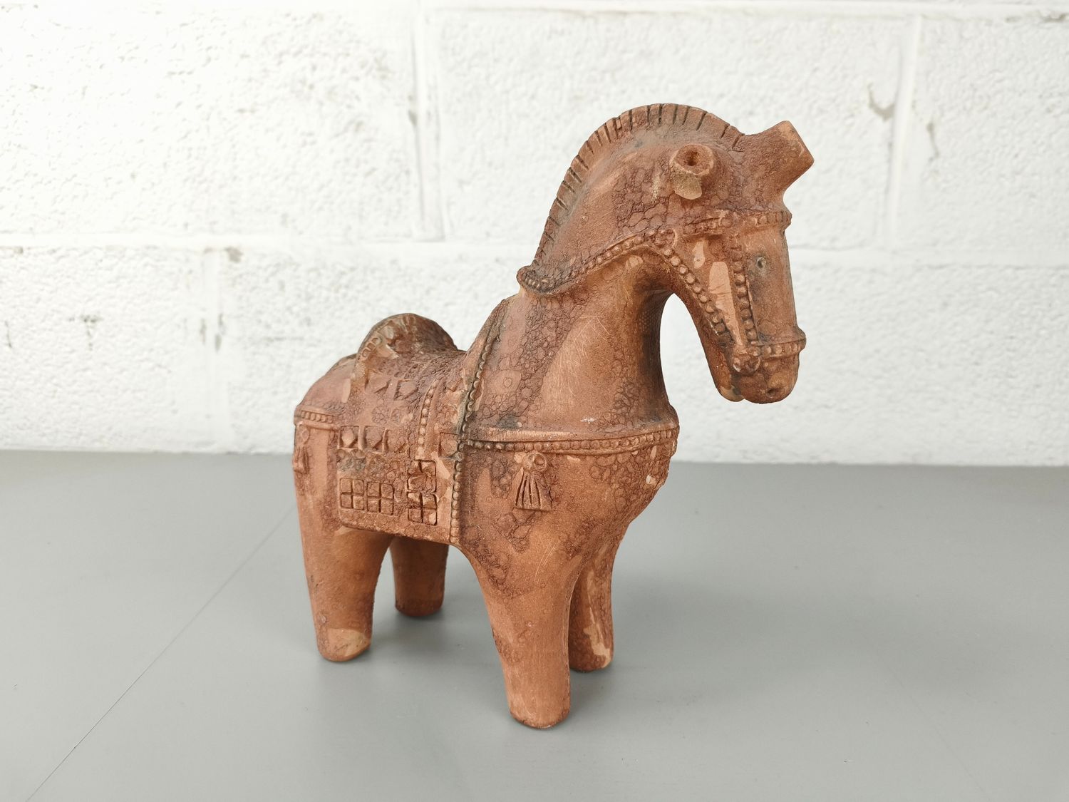 Vintage ceramic Bitossi Scavo horse