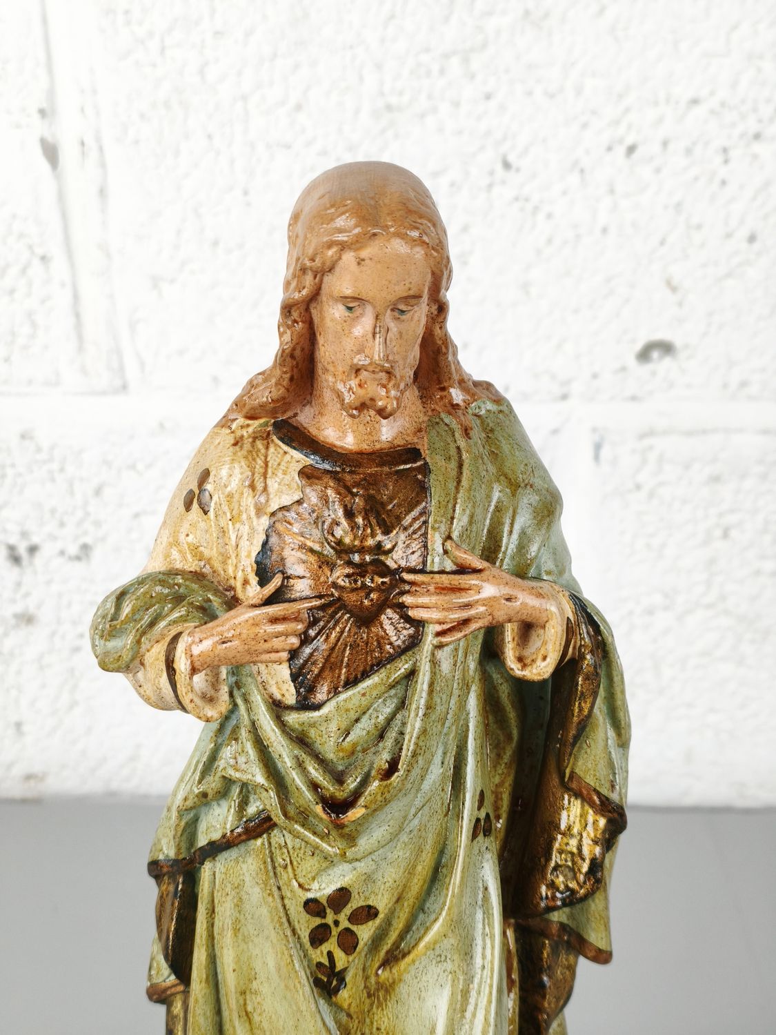Plaster statue of Jesus