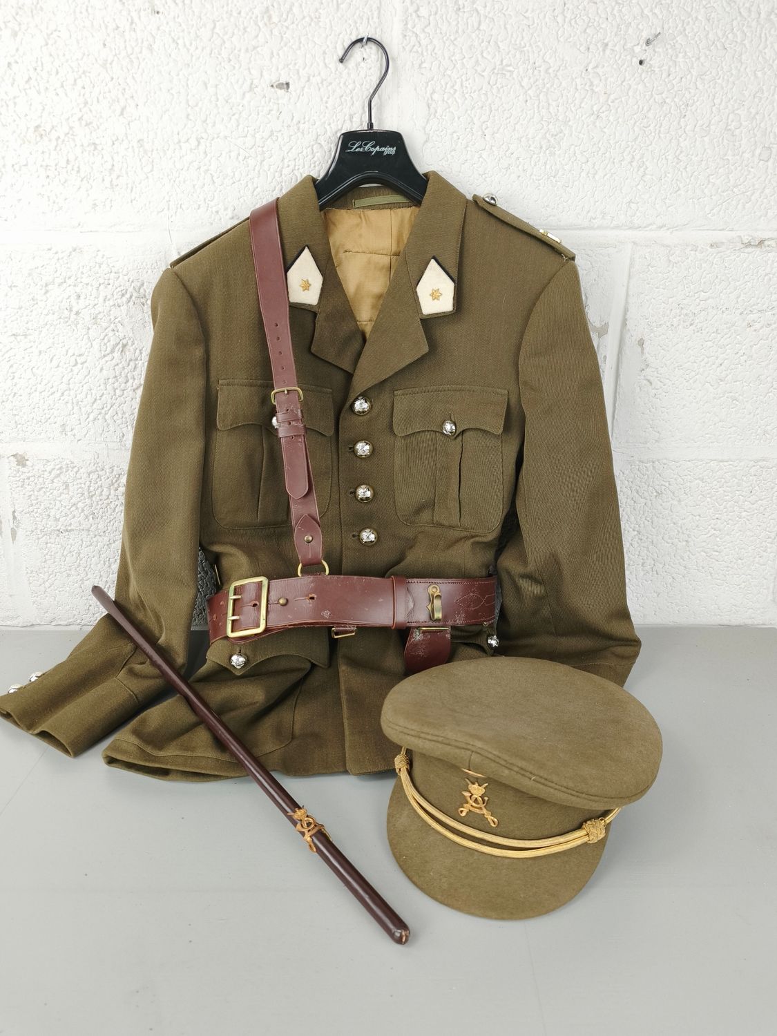 Belgian officer's uniform with swagger stick