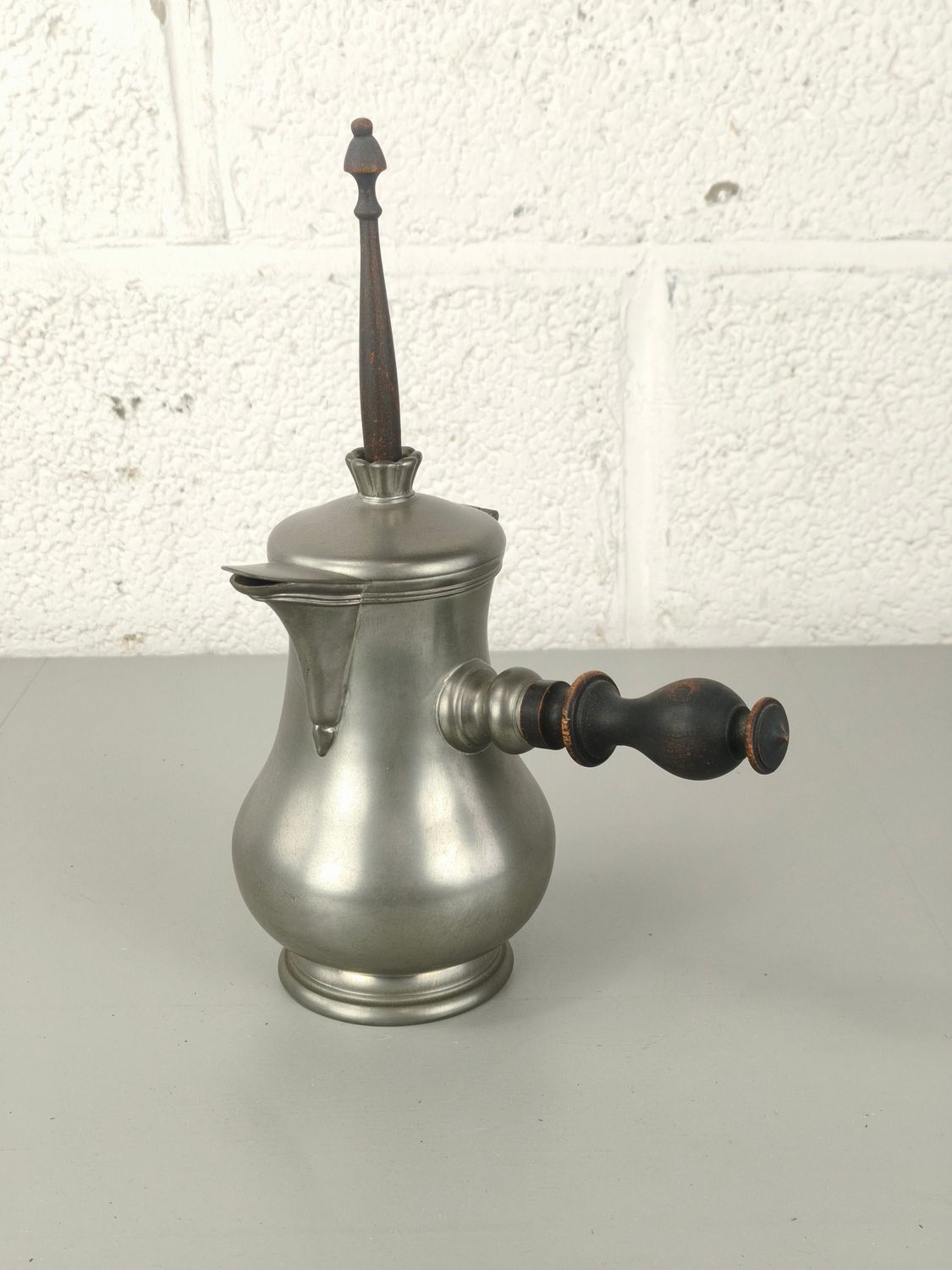 Tin chocolate pot