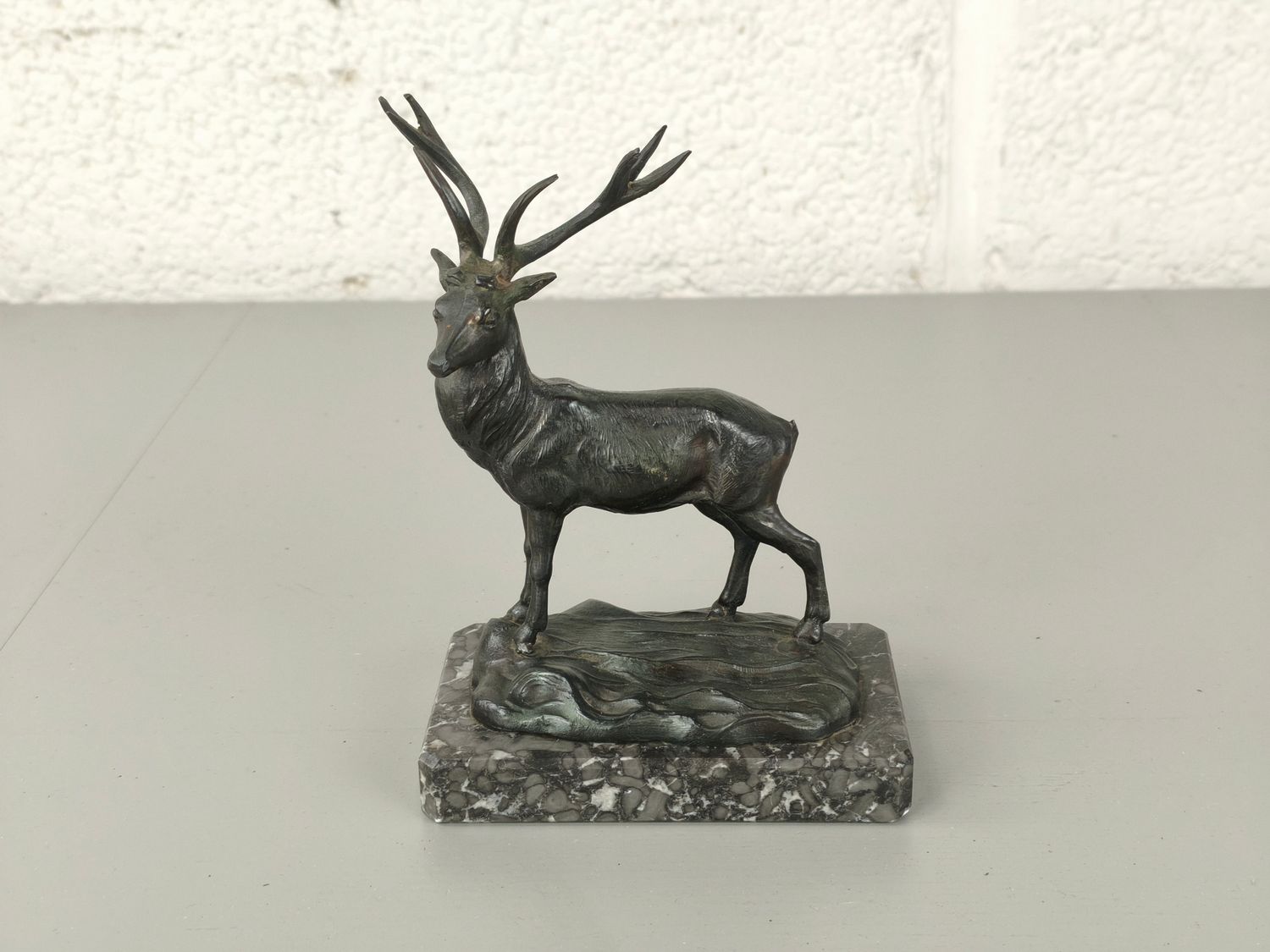 Zamak statue of a deer