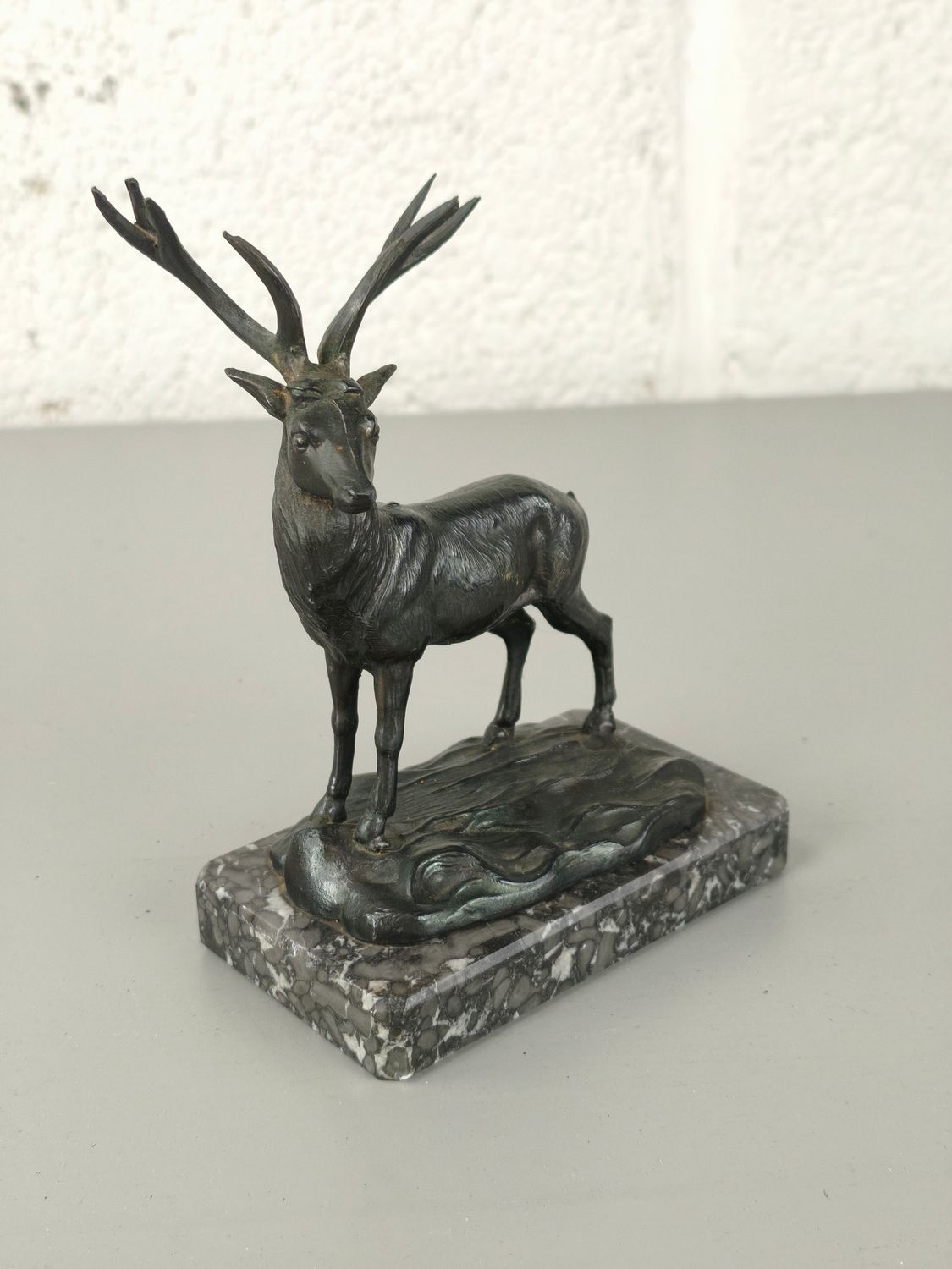 Zamak statue of a deer
