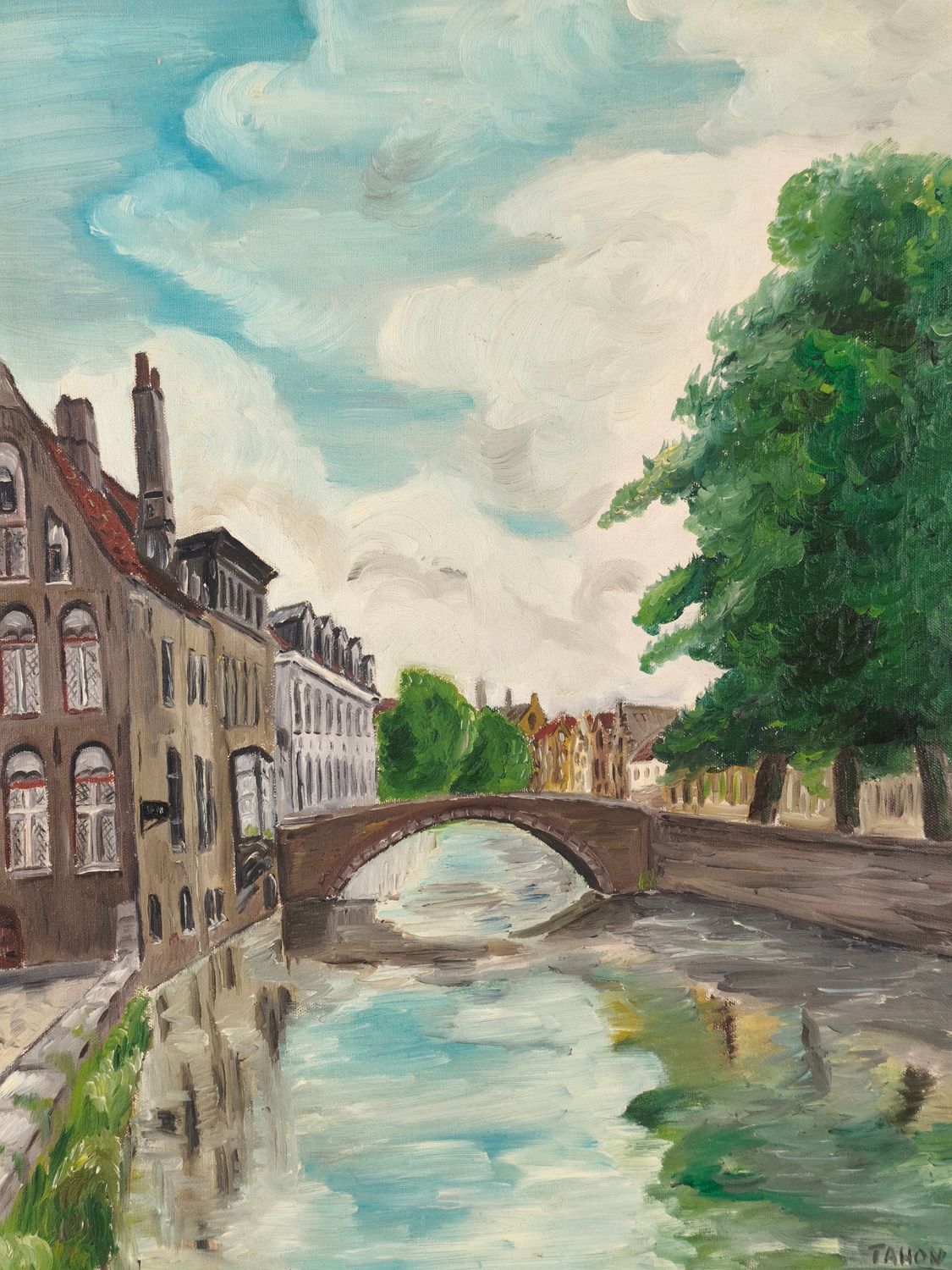 Georges Tahon - painting - Bruges