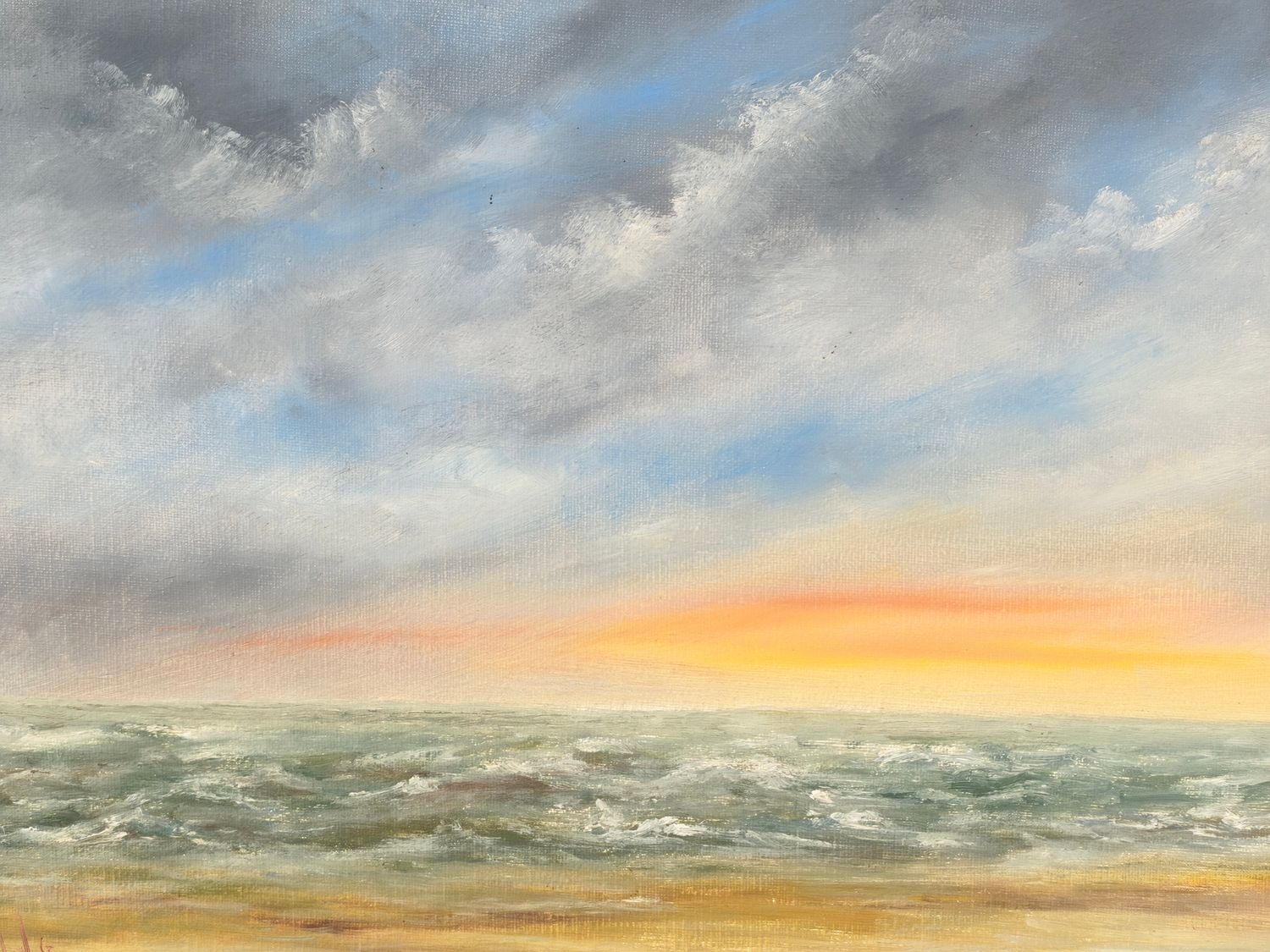 Georges Tahon - painting - The sea