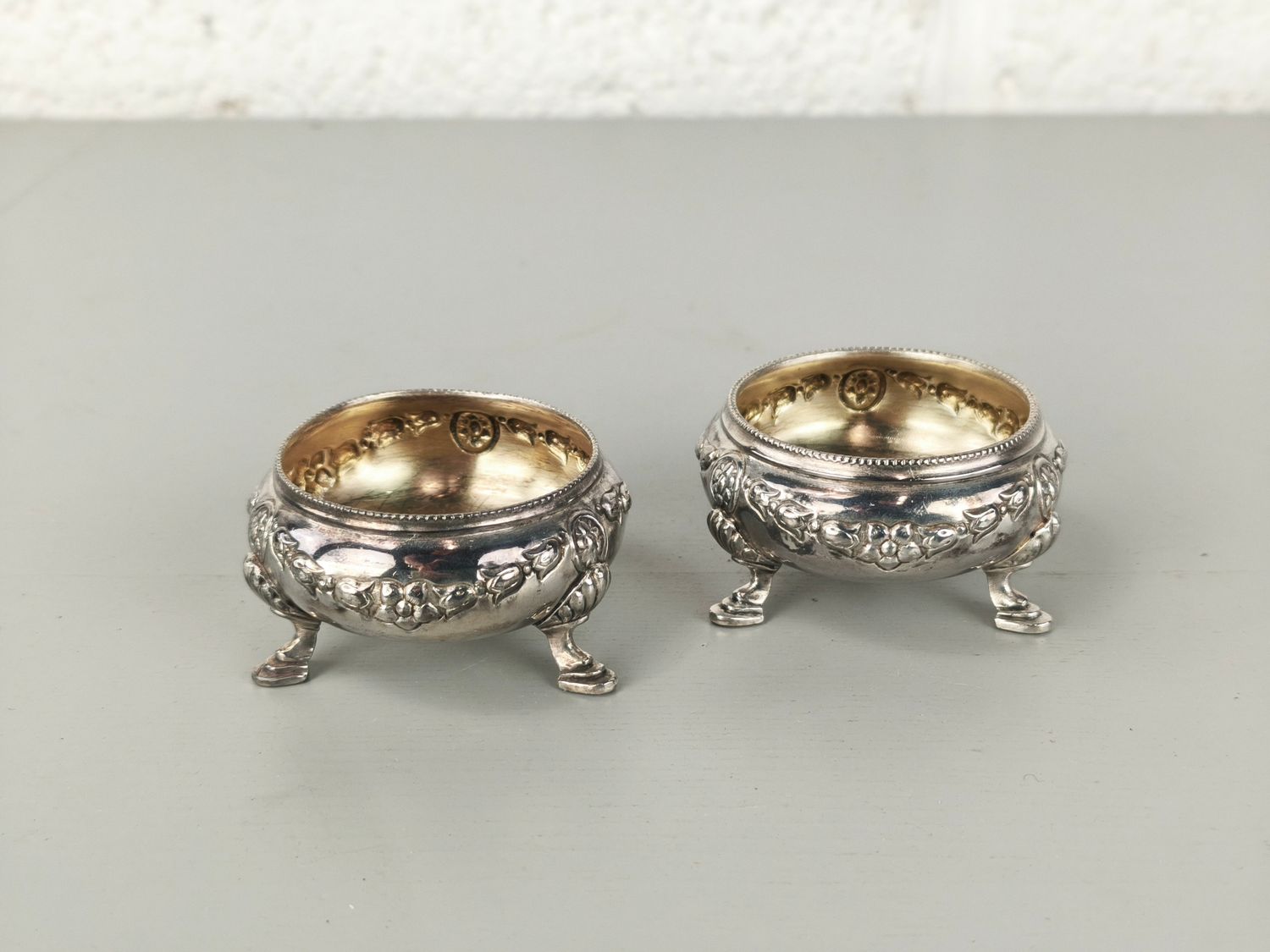 Silver-plated butter dishes