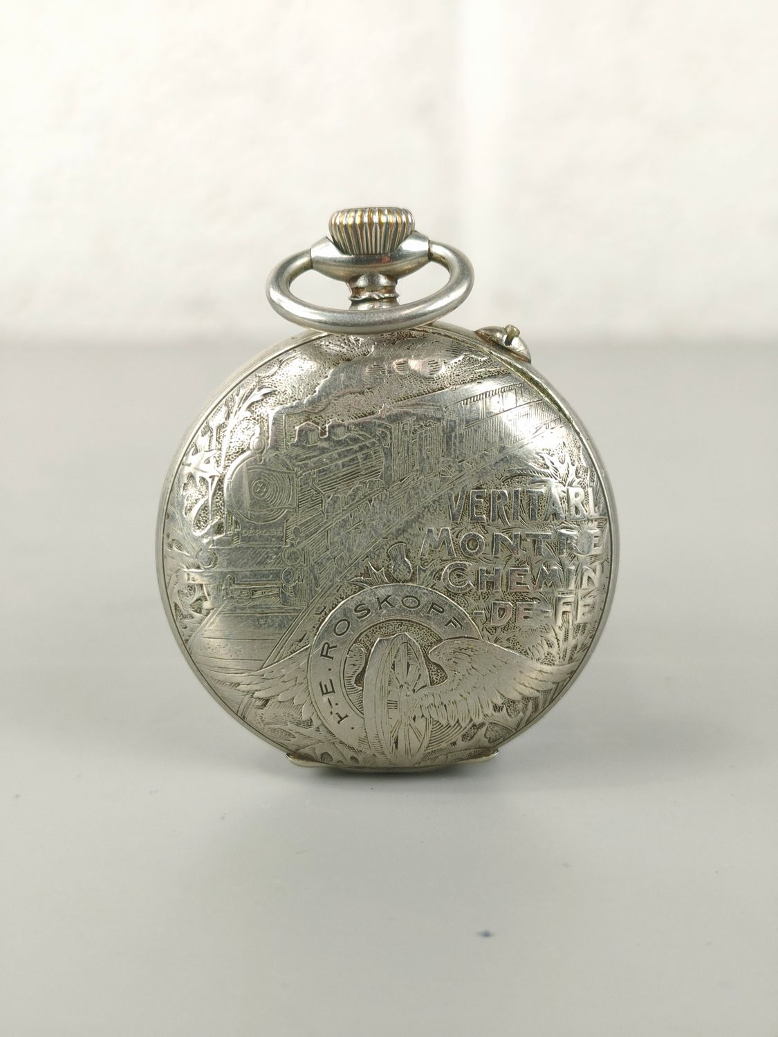 Roskopf railway pocket watch