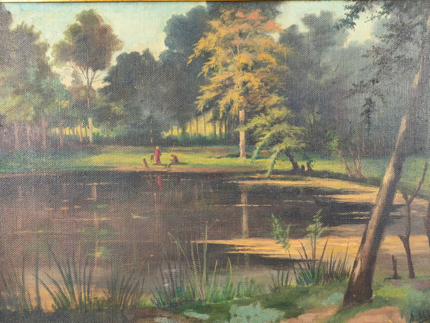 André Allard - Painting of a pond
