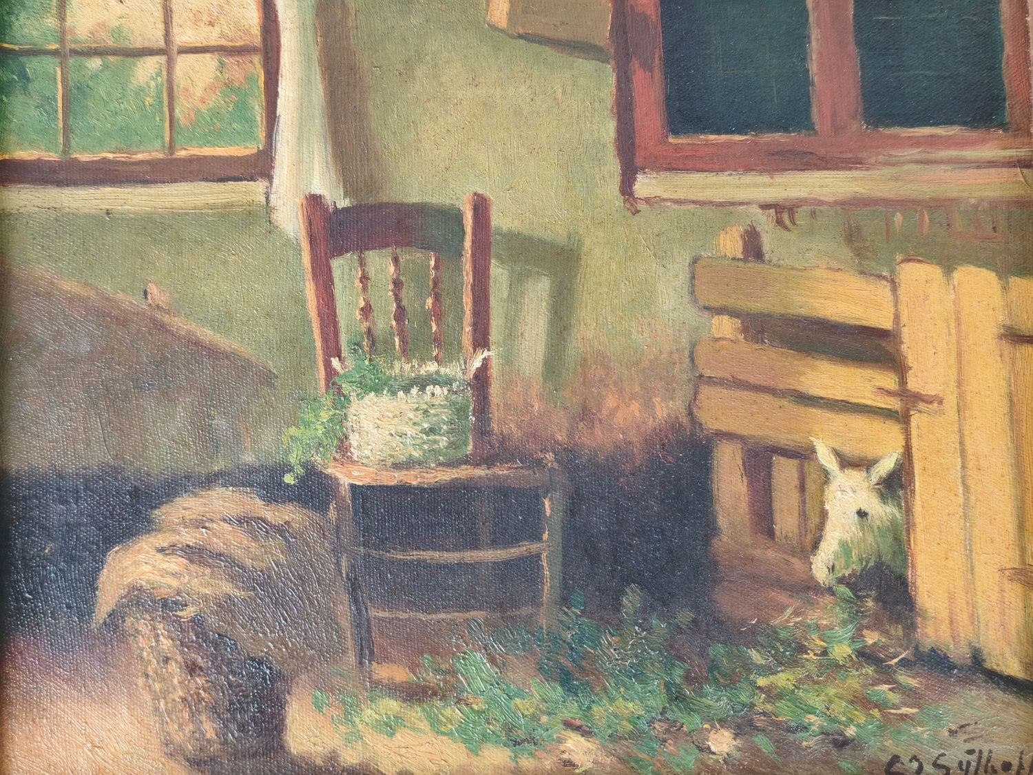 G. J. Sijthoff - painting of an interior