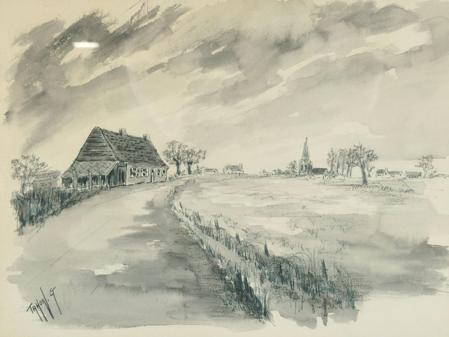 Georges Tahon - painting - Veurne