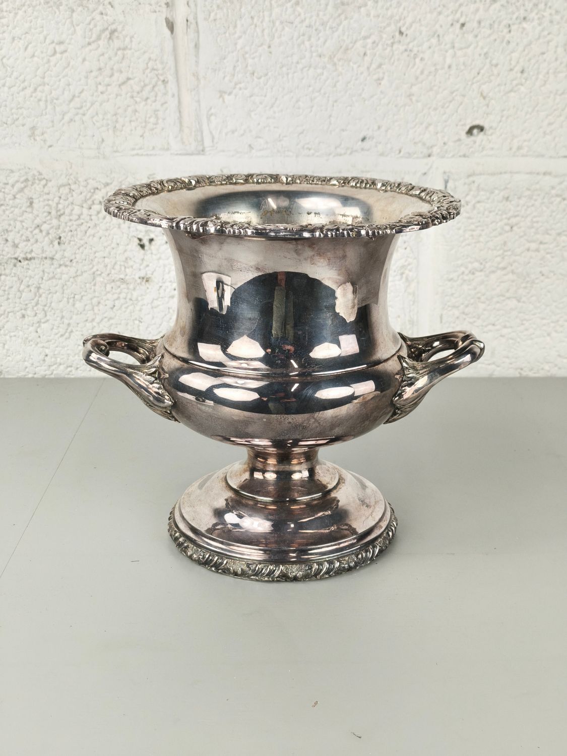 Silver-plated ice bucket